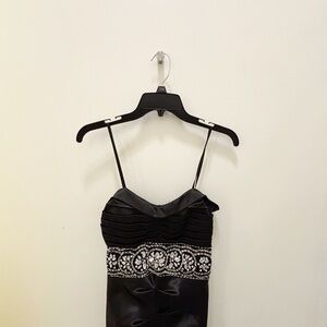 B Darlin Black and White Prom Dress